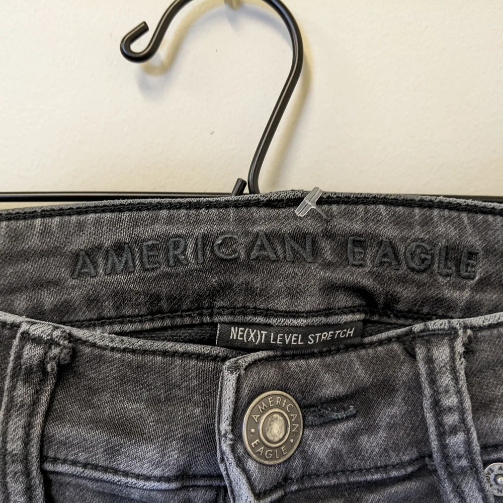 American Eagle Outfitters Dark Gray Skinny Jeans - Picture 3 of 5